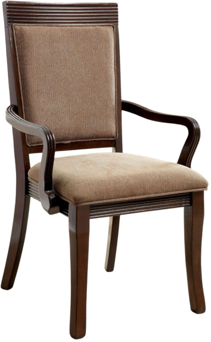 Furniture of America Woodmont 2-Piece Arm Chair Set