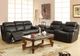 Homelegance® Marille Black Manual Double Glider Reclining Loveseat with Center Console-1