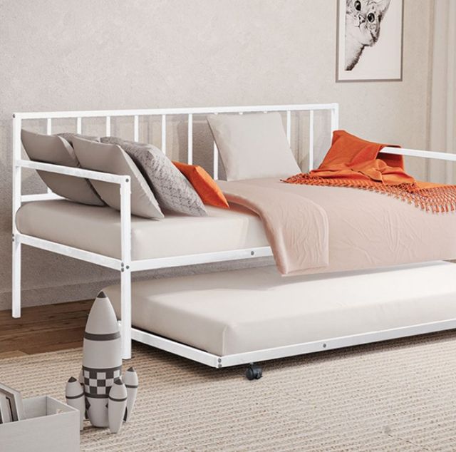 Furniture of America® Harmon White Metal Daybed-1