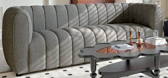 Furniture of America® Aversa 2-Piece Charcoal Gray Living Room Seating Set-3