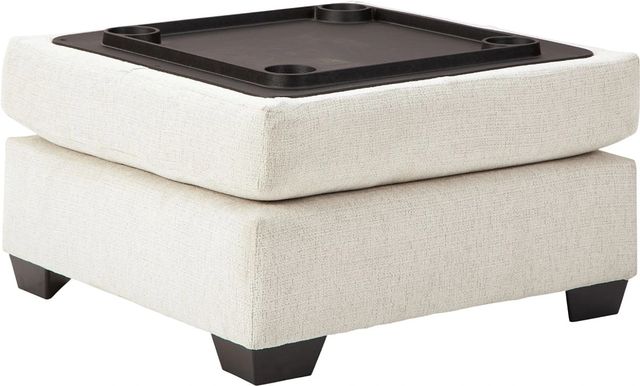 Ashley® Cambri Snow Ottoman with Storage-2