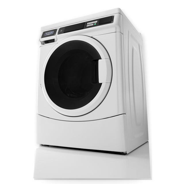Maytag Commercial 3.1 Cu. Ft. Card-Reader-Ready / Non-Vend Front-Load Washer - White-0