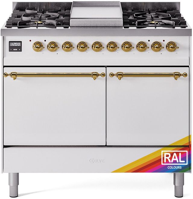 Ilve Nostalgie II 40" RAL Color Freestanding Dual Fuel Range Gerhard