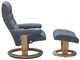 Stressless® by Ekornes® Customizable Opal Large Classic Base Recliner and Ottoman-1