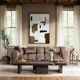 Classic Home Melina 2-Piece Havana Brown 71" Coffee Table-1