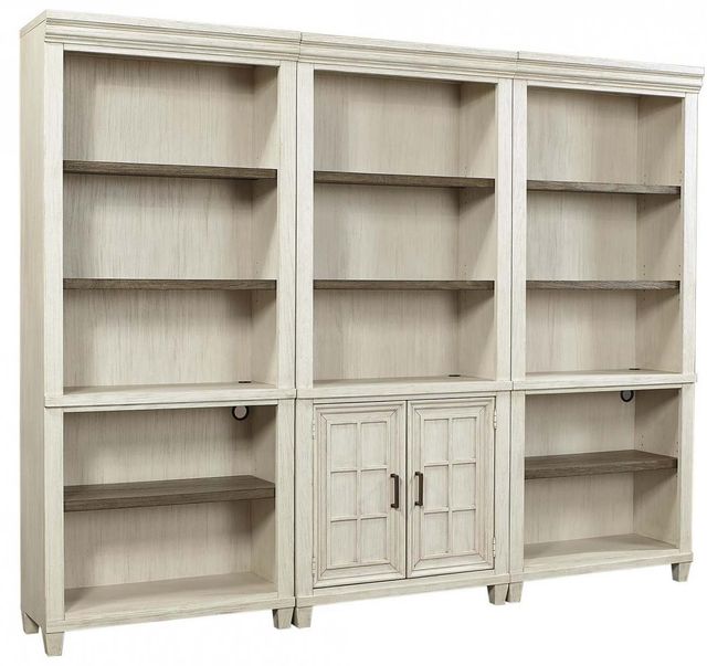 Aspenhome® Caraway Aged Ivory Door Bookcase-1