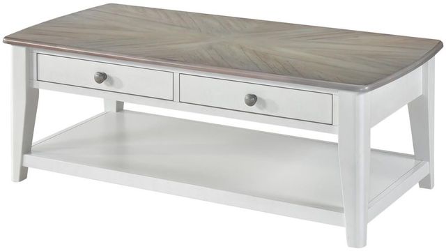 Urban Styles Furniture Newark Almond/Smoke Gray Coffee Table-1