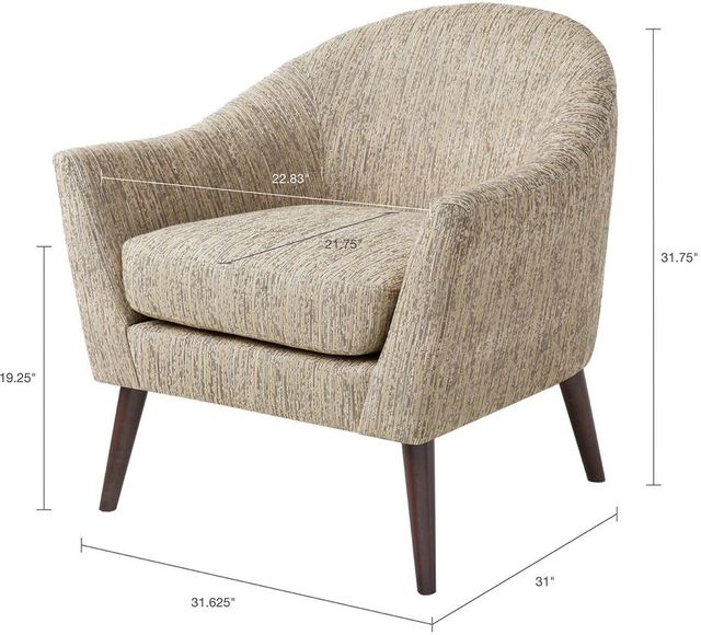 Olliix by Madison Park Grey Grayson Mid-Century Accent Chair-2