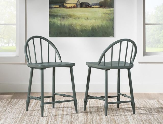 Legacy Classic Vintage Market Mallard Green Windsor Counter Stool-2
