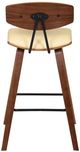 Armen Living Fox 2-Piece Cream/Walnut Counter Stool Set-5