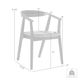 Armen Living Santana 2-Piece Charcoal Dining Chair Set-0
