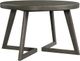 Elements International Cross Brown Round Dining Table-0