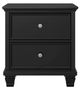 Signature Design by Ashley® Lanolee Black Nightstand-1