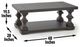 Steve Silver Co. Dory Ebony Cocktail Table with Casters-2