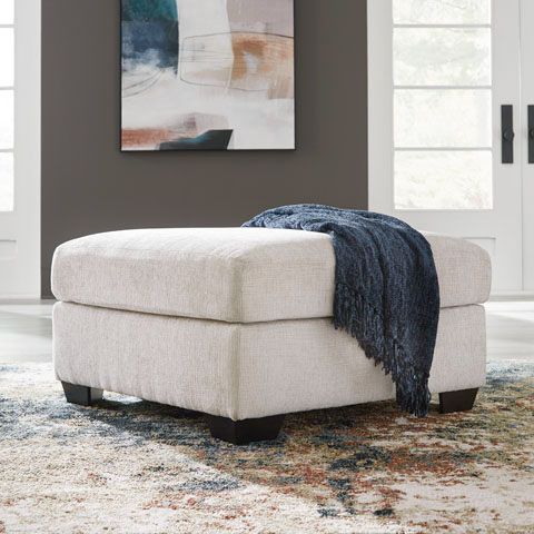 Signature Design by Ashley® Aviemore Stone Oversized Accent Ottoman-2