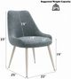 ACME Furniture Laela 2-Piece Light Blue/White Dining Side Chair Set-2