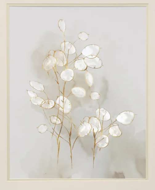 StyleCraft Transparent Beige/Gold/Light Gray/White Wall Art-1