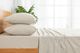 MLILY® Soft Washed 4-Piece Light Brown King Sheet Set-3