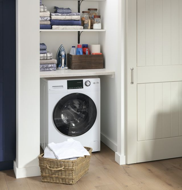 GE® 2.4 Cu. Ft. White on White Front Load Washer/Condenser Dryer Combo-9
