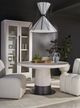 Universal Explore Home™ New Modern Solara Aged Satin Pewter/White Oak Dining Table-1