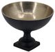 A & B Home Black/Gold Round Footed Bowl-1