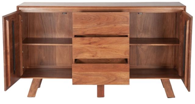 Home Trends & Design Savannah Cinnamon Brown Sideboard-2