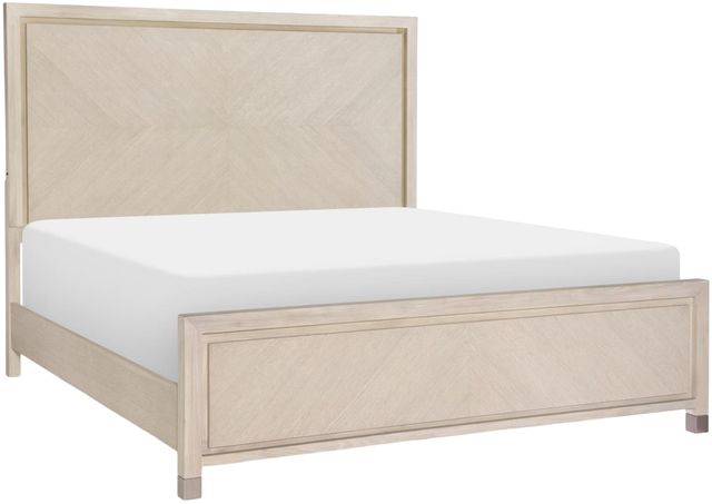 Legacy Classic Bliss Soft Cashmere King Panel Bed with LED-0