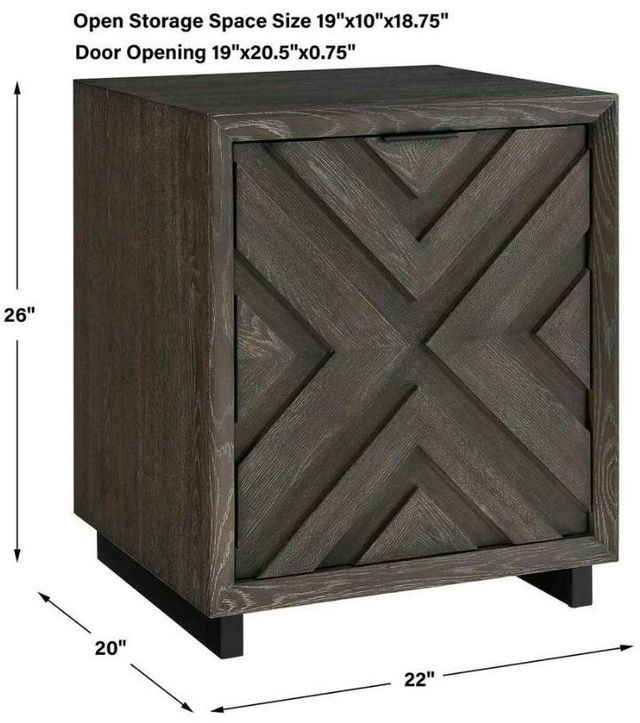 Uttermost® Barrett Dark Charcoal Cabinet-2