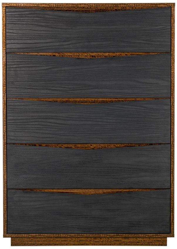 Michael Amini® Kayner Charcoal 5-Drawer Chest-1