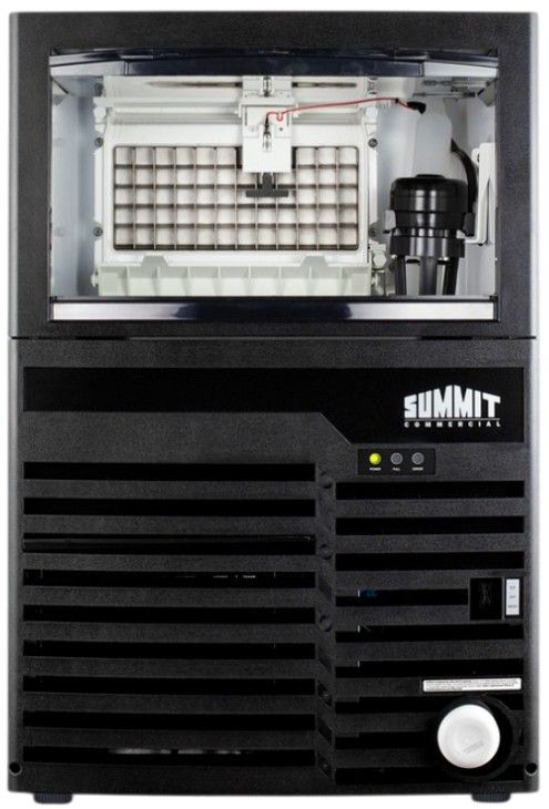 Summit Commercial® 21" 100 lb. Black ADA Compliant Commercial Icemaker-2