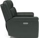 Flexsteel® Yuma Shadow Black Power Reclining Sofa with Power Headrests-2