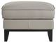 New Classic® Home Furnishings Aaron Leather Mist Gray Ottoman-2