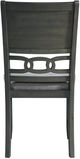 Elements International Amherst Gray Dining Side Chairs-1