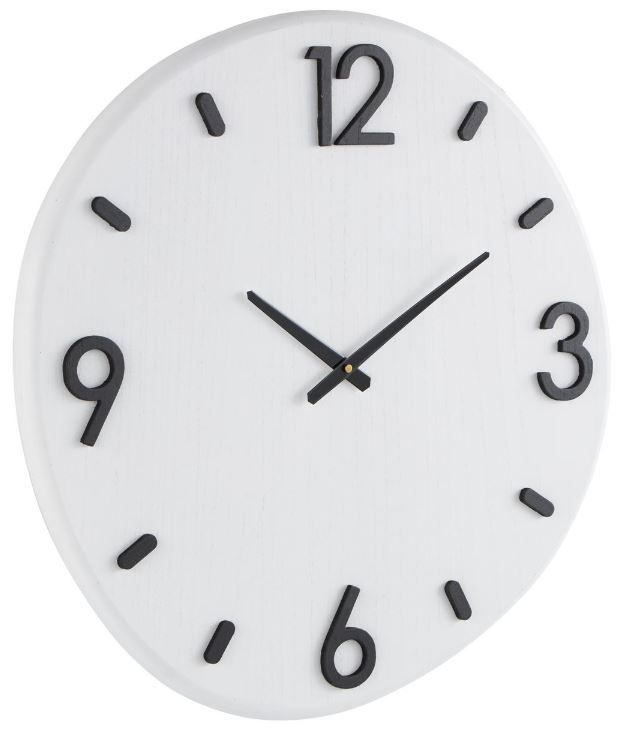 Deco Marche White Round Decorative Wall Clock-1
