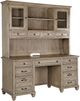 Magnussen Home® Lancaster 2-Piece Dovetail Gray Credenza and Hutch Set-0