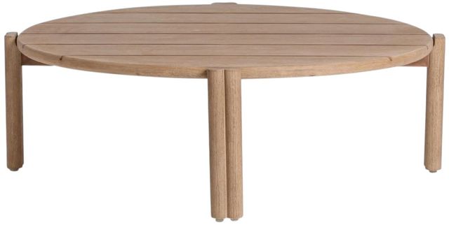 Classic Home Oliver Butterscotch Wooden Outdoor Coffee Table-2
