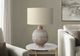 Monarch Specialties Inc. Brown/Gold Resin Table Lamp with Beige Shade-2