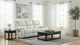 Coaster® Camila White Upholstered Motion Reclining Sofa-2