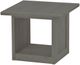 Crate Designs™ Furniture Graphite Lacquer Top Corner Table-0
