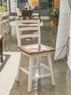 Signature Design by Ashley® Jendanton Antique White/Brown Swivel Bar Stool-1