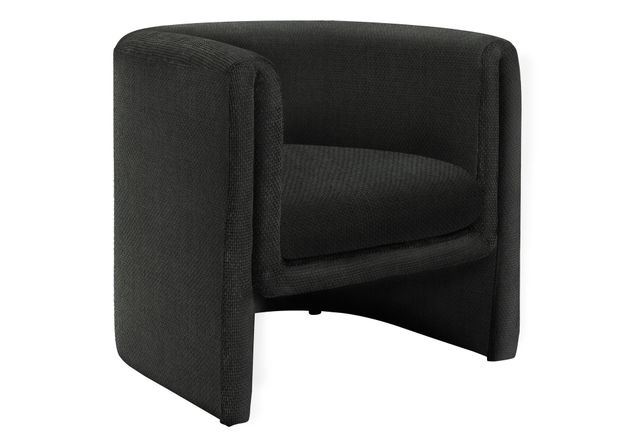 Monarch Specialties Inc. Black 29" Straight Barrel-Back Accent Chair-0
