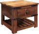 International Furniture Direct Parota Brown End Table-0