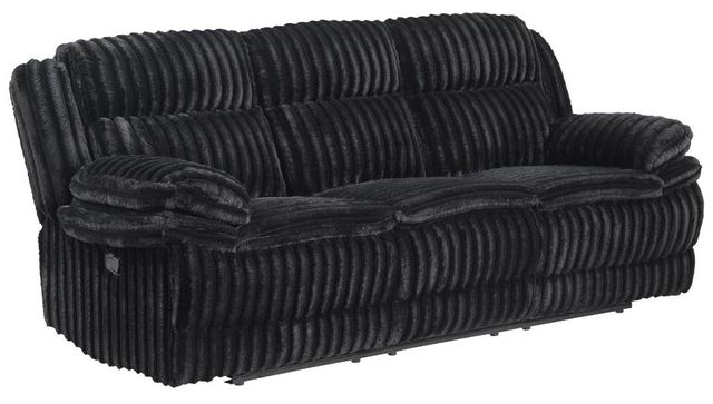 Homelegance® Goodland Black Manual Double Reclining Sofa-0