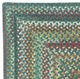 Capel Rugs Bear Creek Deep Blue 27" x 48" Concentric Rectangle Throw Rug-1