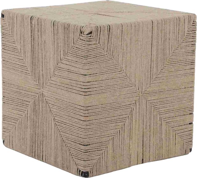 LR Home Brown Ottoman-0