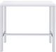 Coaster® Natividad 5-Piece White High Gloss/Chrome Bar Set-3