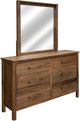 International Furniture Direct Olimpia Tequila/Towny Brown Dresser Mirror-1