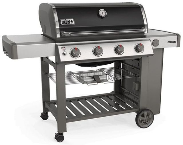 Weber® Genesis® II E-410 Series Black Free Standing Gas Grill-1
