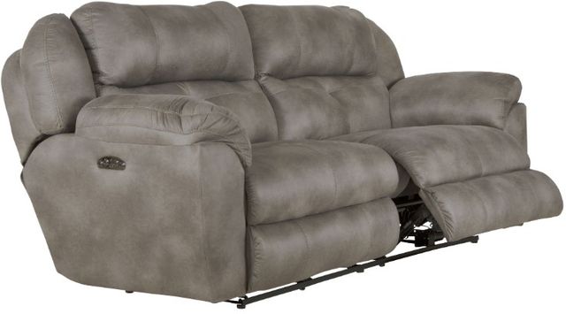 Catnapper® Ferrington Steel Power Headrest with Lumbar Power Lay Flat Reclining Sofa-2