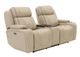 Leather Touch Power Zero Gravity Loveseat with Cooler Console and power headrest -3
